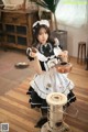 Beautiful Kwon Hyuk Jeong cute pose with maid outfit (13 photos) P2 No.f62c76