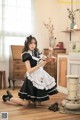 Beautiful Kwon Hyuk Jeong cute pose with maid outfit (13 photos) P4 No.2bccaf Image No. 19