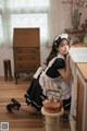 Beautiful Kwon Hyuk Jeong cute pose with maid outfit (13 photos) P8 No.411e45