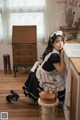 Beautiful Kwon Hyuk Jeong cute pose with maid outfit (13 photos) P9 No.aa1059 Image No. 9