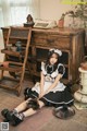 Beautiful Kwon Hyuk Jeong cute pose with maid outfit (13 photos) P12 No.de69b4 Image No. 1