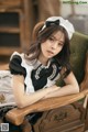 Beautiful Kwon Hyuk Jeong cute pose with maid outfit (13 photos) P11 No.f81bba