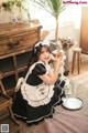 Beautiful Kwon Hyuk Jeong cute pose with maid outfit (13 photos) P8 No.3f019a